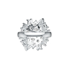 Sterling Silver Semi Mount Ring Setting Pear PE 5x4mm OV 4x3mm DHJ