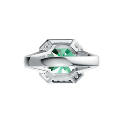 Sterling Silver Semi Mount Ring Setting Emerald OCT 10x10mm Split Shank Syzjewelry