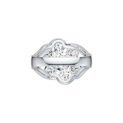 Sterling Silver Semi Mount Ring Setting Oval OV 5X4mm DHJ