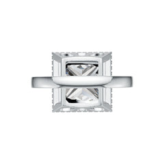 Sterling Silver Semi Mount Ring Setting Princess SQ 12X12mm Halo DHJ