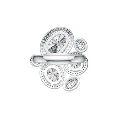 Sterling Silver Semi Mount Ring Setting Oval OV 14X10mm DHJ