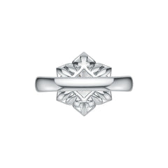 Sterling Silver Semi Mount Ring Setting Round RD 9.5mm DHJ