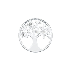 Sterling Silver Semi Mount Pendant Setting Round RD 4mm 3mm 2mm Tree Of Life Theme DHJ