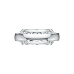 Sterling Silver Semi Mount Ring Setting Emerald OCT 5X3mm with White Topaz Syzjewelry