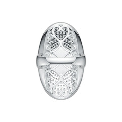 Sterling Silver Semi Mount Ring Setting Oval OV 12X10mm DHJ