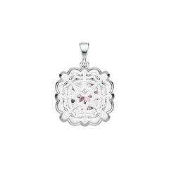 Sterling Silver Semi Mount Pendant Setting Cushion CU 11X11mm DHJ