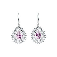 Sterling Silver Semi Mount Earrings Setting Pear PE 12X16mm DHJ