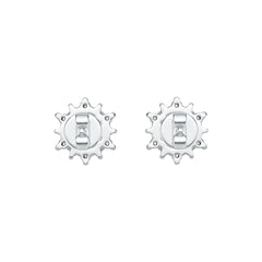Sterling Silver Semi Mount Earrings Setting Round RD 5X5mm DHJ