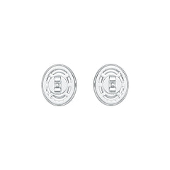Sterling Silver Semi Mount Earrings Setting Oval OV 8X6mm DHJ