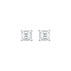 Sterling Silver Semi Mount Earrings Setting Cushion CU 6X6mm DHJ