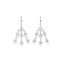 Sterling Silver Semi Mount Earrings Setting Pear PE 8X6mm PE 7X5mm - Syzjewelry