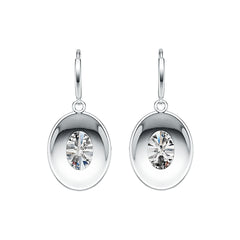 Sterling Silver Semi Mount Earrings Setting Oval OV 14X10mm DHJ