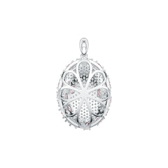 Sterling Silver Semi Mount Pendant Setting Oval OV 5X3mm DHJ