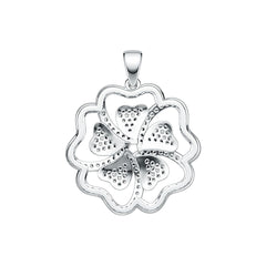 Sterling Silver Semi Mount Pendant Setting Round RD 1.0mm DHJ