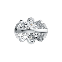 Sterling Silver Semi Mount Ring Setting Pear PE 4X3mm DHJ