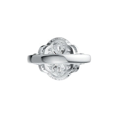 Sterling Silver Semi Mount Ring Setting Oval OV 14X10mm Halo DHJ