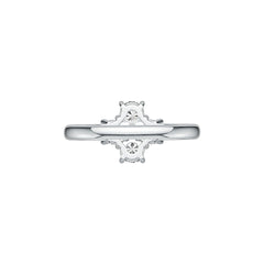 Sterling Silver Semi Mount Ring Setting Round RD 4x4mm DHJ