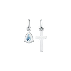 Sterling Silver Semi Mount Pendant Setting Pear PE 7X5mm DHJ