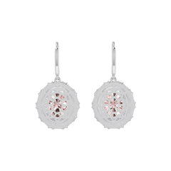 Sterling Silver Semi Mount Earrings Setting Oval OV 11x9mm with White Topaz Syzjewelry