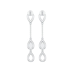 Sterling Silver Semi Mount Earrings Setting Round RD 1.1mm DHJ