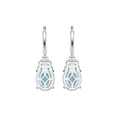 Sterling Silver Semi Mount Earrings Setting Oval OV 10X8mm Cabochon DHJ