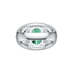 Sterling Silver Semi Mount Ring Setting Oval OV 13X11MM PE 5X3MM DHJ