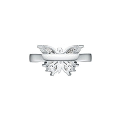 Sterling Silver Semi Mount Ring Setting Marquise MQ 8X4mm 6X3mm 5X2.5mm DHJ
