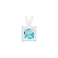 Sterling Silver Semi Mount Pendant Setting Cushion CU 8x8mm DHJ