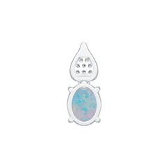 Sterling Silver Semi Mount Pendant Setting Oval OV 10X8mm Cabochon DHJ