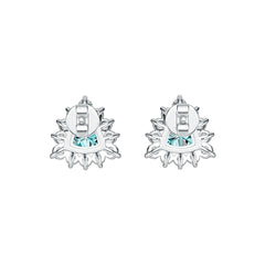 Sterling Silver Semi Mount Earrings Setting Trillion TRI 6X6mm Syzjewelry
