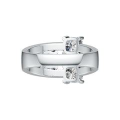 Sterling Silver Semi Mount Ring Setting Cushion CU 5X5mm DHJ