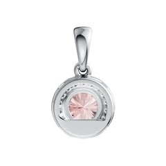 Sterling Silver Semi Mount Pendant Setting Round RD 6X6mm Halo Syzjewelry