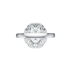 Sterling Silver Semi Mount Ring Setting Oval OV 7X5mm DHJ