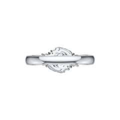 Sterling Silver Semi Mount Ring Setting Pear PE 6X4mm DHJ