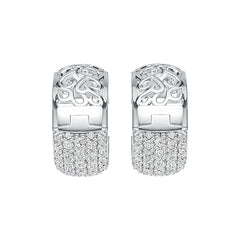 Sterling Silver Semi Mount Earrings Setting Round RD 2x2mm DHJ