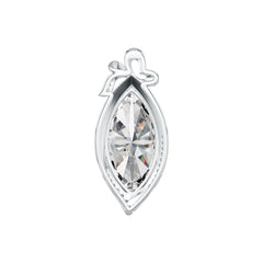 Sterling Silver Semi Mount Pendant Setting Marquise MQ 26X13mm DHJ