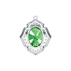 Sterling Silver Semi Mount Pendant Setting Oval OV 17X12mm DHJ