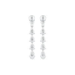Sterling Silver Semi Mount Earrings Setting Pear PE 6x4mm Syzjewelry