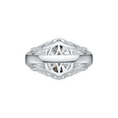Sterling Silver Semi Mount Ring Setting Oval OV 16X12mm DHJ