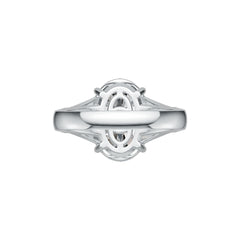 Sterling Silver Semi Mount Ring Setting Oval OV 14X10mm DHJ
