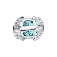 Sterling Silver Semi Mount Ring Setting Cushion CU 16X12mm Serpentine DHJ