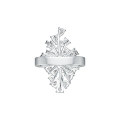 Sterling Silver Semi Mount Ring Setting Pear PE 5x3mm DHJ