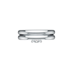 Sterling Silver Semi Mount Ring Setting Round RD 7X7mm Engagement Ring Set DHJ