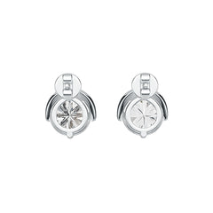 Sterling Silver Semi Mount Earrings Setting Round RD 8x8mm Lady Bug Theme DHJ