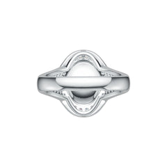 Sterling Silver Semi Mount Ring Setting Cabochon Oval OV 10X8mm White Syzjewelry