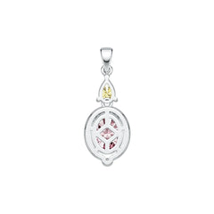 Sterling Silver Semi Mount Pendant Setting Oval OV 10X8mm 6X4mm DHJ