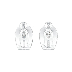 Sterling Silver Semi Mount Earrings Setting Oval OV 7x5mm Vintage Style Syzjewelry