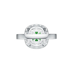 Sterling Silver Semi Mount Ring Setting Cushion CU 7X7mm Halo DHJ