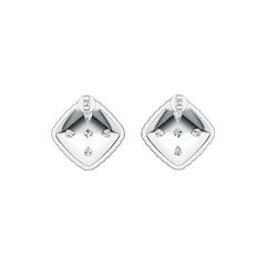 Sterling Silver Semi Mount Earrings Setting Pear PE 4X3mm DHJ