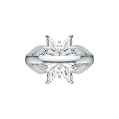 Sterling Silver Semi Mount Ring Setting Marquise MQ 6X3mm DHJ